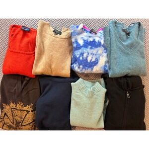 Craft Bundles- 8 100% Cashmere Sweaters Tops Arts Crafts Cutters Recycle